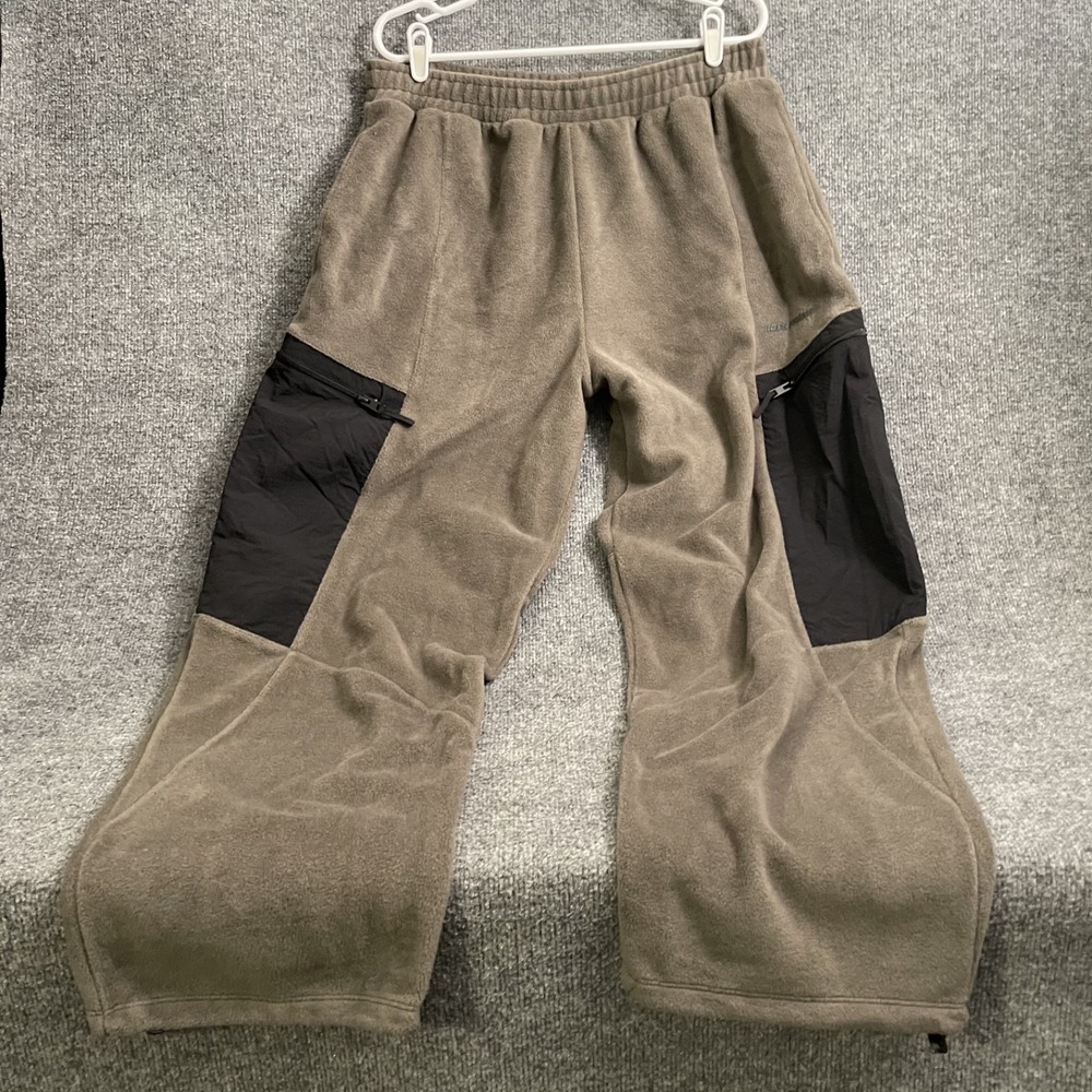 iets frans Fleece Sweatpants Urban Outfiitters Sz XL Mixed Media Panelled Cargo
